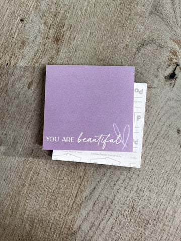 "You Are Beautiful" Post-it Note