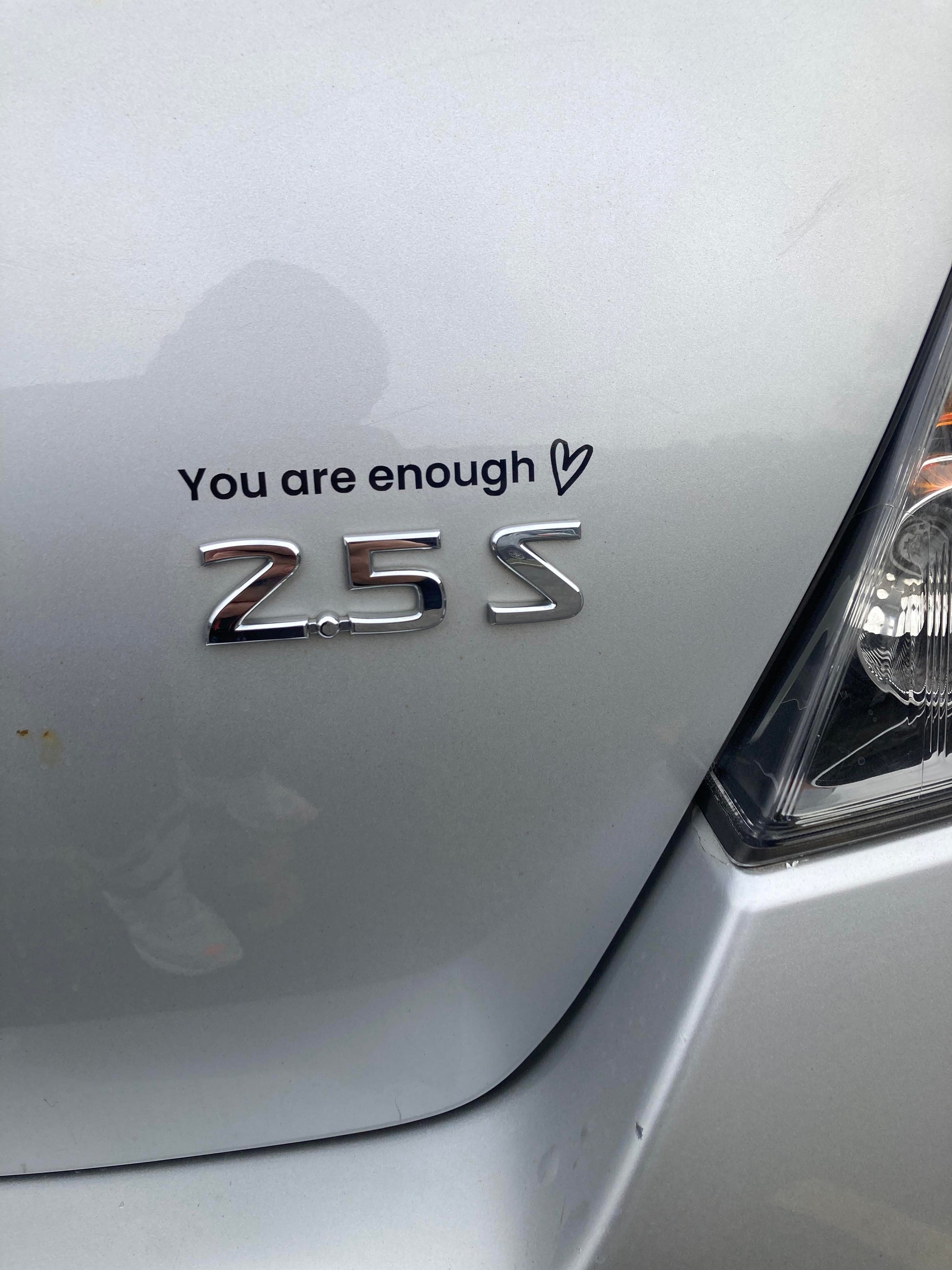 You Are Enough | Positive Affirmation | Car Decal | Mirror Decal | Car Accessories | Stocking Stuffer