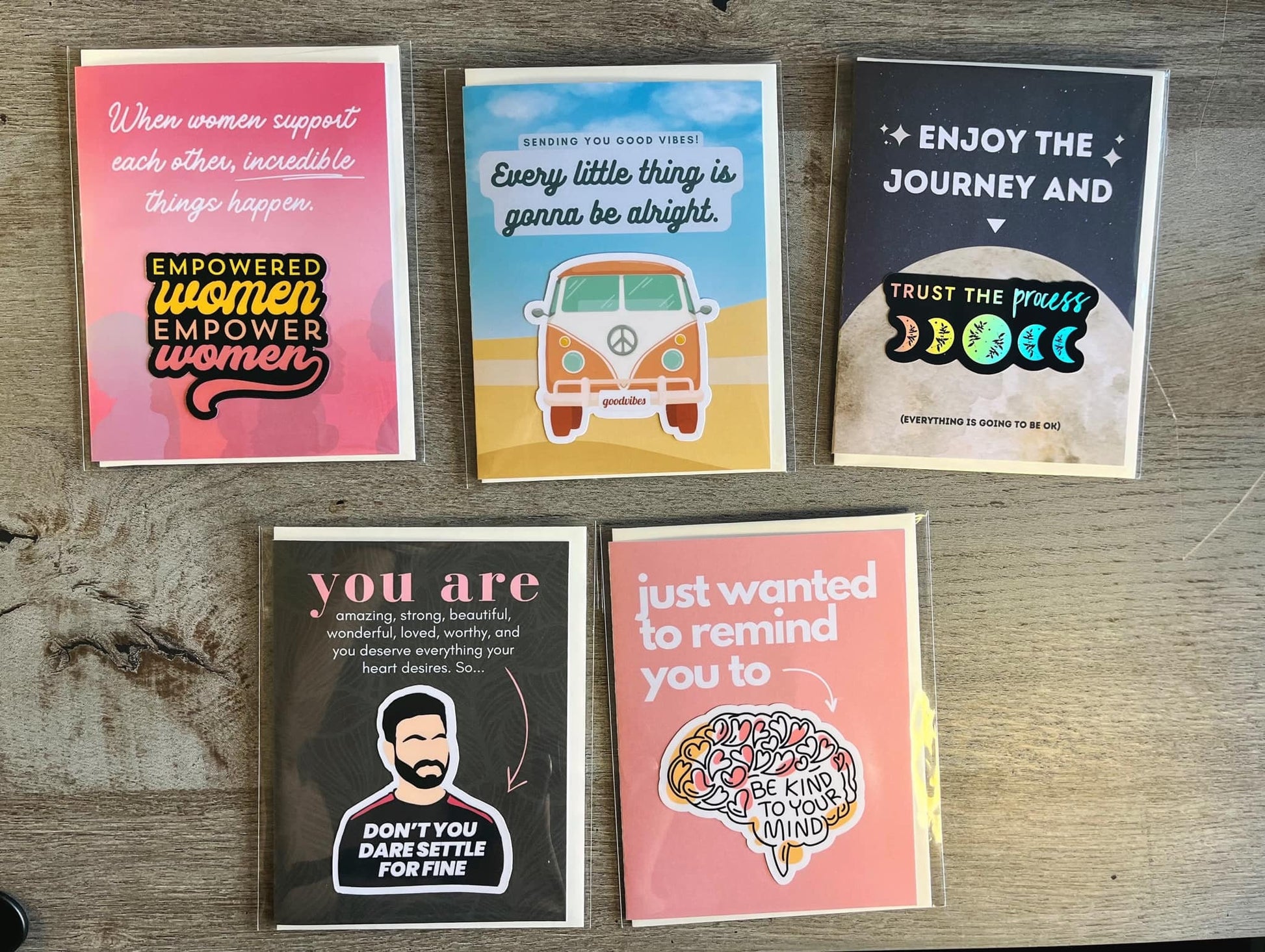 NEW! Be Kind to your Mind Sticker + Encouragement Card | Greeting Card | Encouragement Gift | Encouraging Sticker | Thinking of You