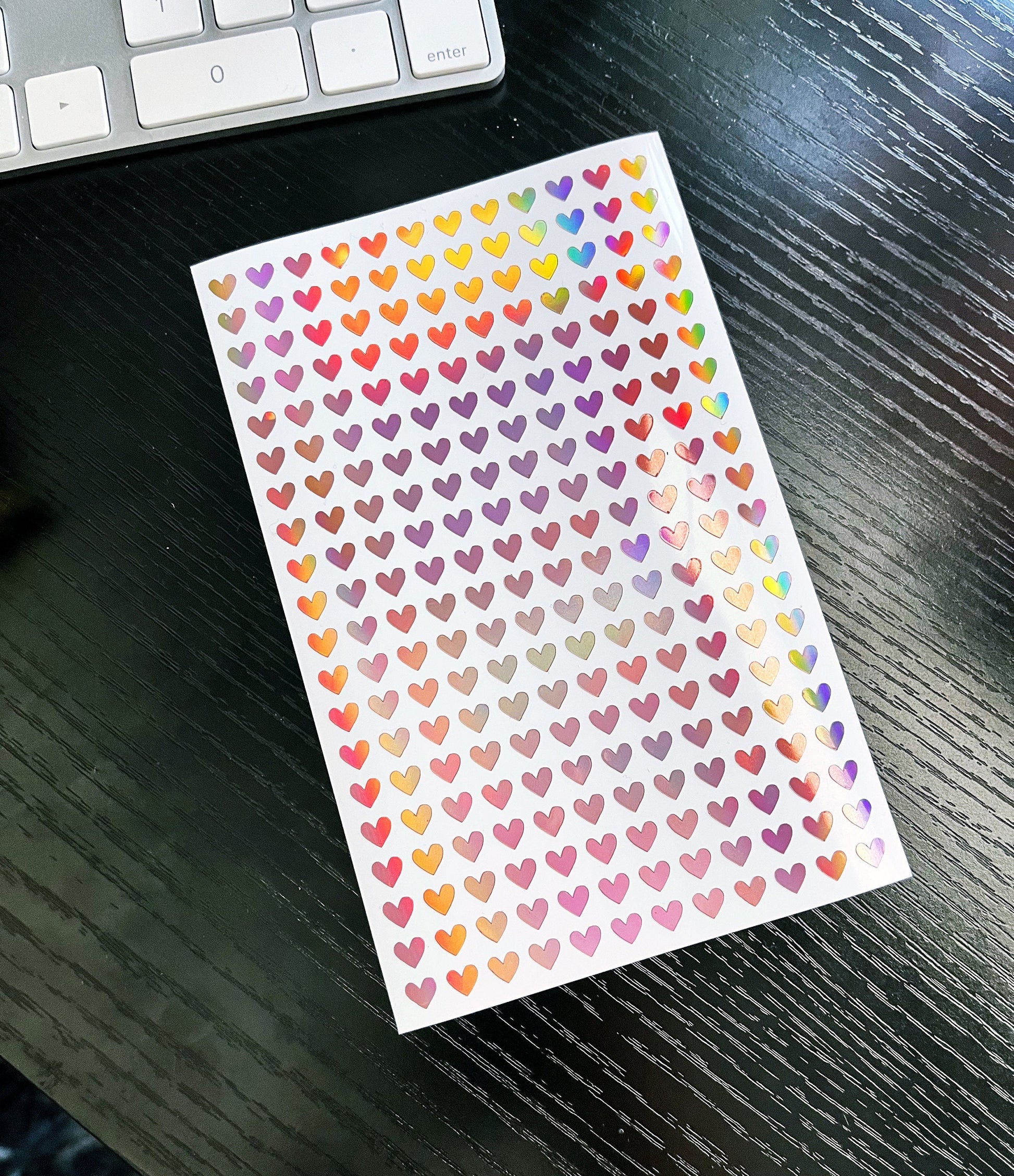 4mm Micro Heart Sticker Sheet Small Heart Stickers Tiny Hearts Planner  Calendar Vinyl School 